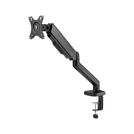 Cabletech Verstelbare Monitorbeugel 17 t/m 32 inch - Draai, Kantel en Zwenkbaar - Bureauklem monitor arm - zwart