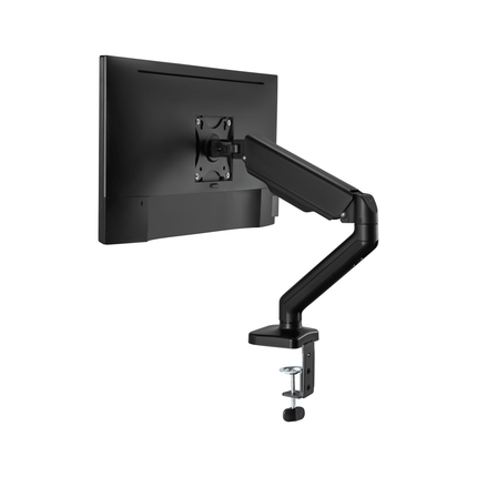 Cabletech Verstelbare Monitorbeugel 17 t/m 32 inch - Draai, Kantel en Zwenkbaar - Bureauklem monitor arm - zwart