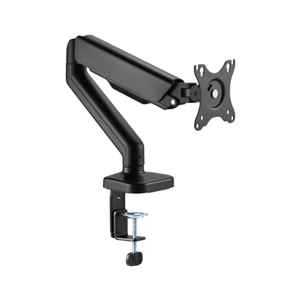 Cabletech Verstelbare Monitorbeugel 17 t/m 32 inch - Draai, Kantel en Zwenkbaar - Bureauklem monitor arm - zwart
