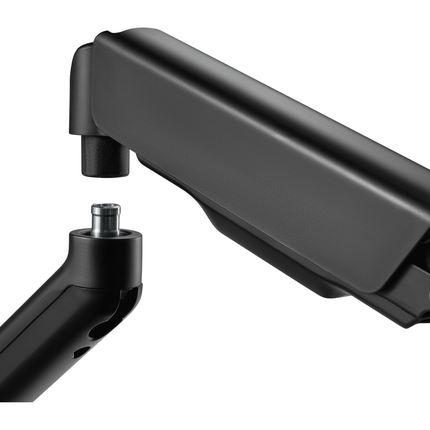 Cabletech Verstelbare Monitorbeugel 17 t/m 32 inch - Draai, Kantel en Zwenkbaar - Bureauklem monitor arm - zwart
