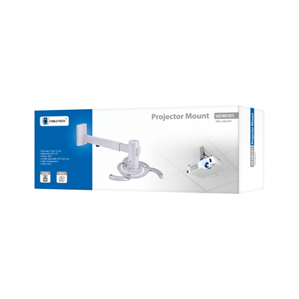 Cabletech Muursteun voor projector of beamer - Muurbeugel zilver