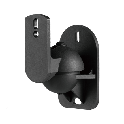 Cabletech Luidspreker Muur Montage Muurbeugel Set van 2 - Zwenk En Kantelbaar - Max Belastbaar Gewicht 3.5 Kg - Zwart