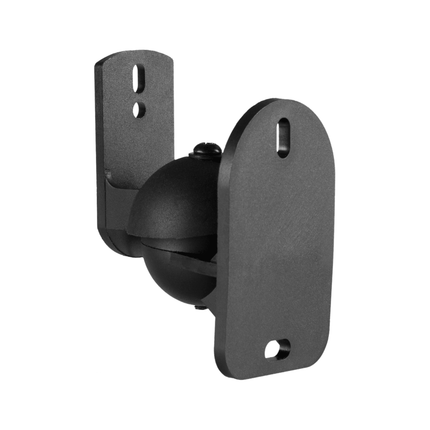 Cabletech Luidspreker Muur Montage Muurbeugel Set van 2 - Zwenk En Kantelbaar - Max Belastbaar Gewicht 3.5 Kg - Zwart