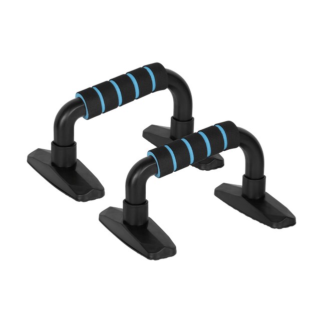 Rebel Active Fitness Push-up Handvatten Set Van 2 - Push Up Bars Opdruksteunen Foam Handvaten Antislip - Zwart