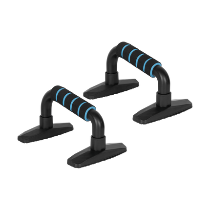 Rebel Active Fitness Push-up Handvatten Set Van 2 - Push Up Bars Opdruksteunen Foam Handvaten Antislip - Zwart