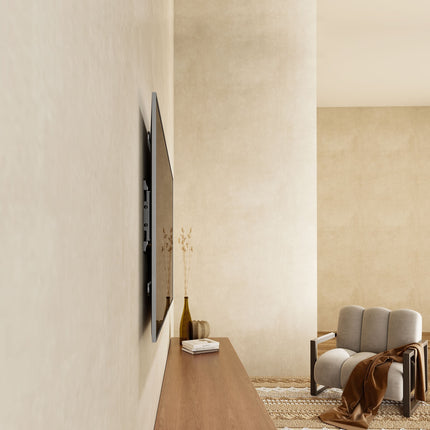 Krüger & Matz TV Muurbeugel - Ultra Slim Universele Verstelbare Televisie Beugel Voor LED LCD TV Van 43 Tot 90 Inch - Max 50 Kg