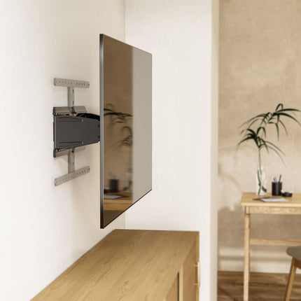 Krüger & Matz TV Muurbeugel - Ultra Slim Universele Verstelbare Televisie Beugel Voor LED LCD TV Van 43 Tot 90 Inch - Max 50 Kg