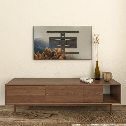Krüger & Matz TV Muurbeugel - Ultra Slim Universele Verstelbare Televisie Beugel Voor LED LCD TV Van 43 Tot 90 Inch - Max 50 Kg
