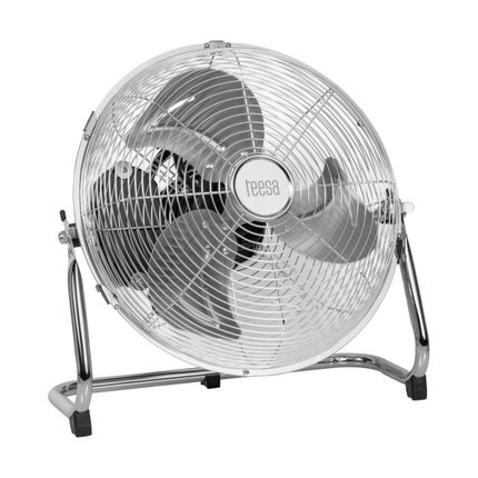Teesa Vloerventilator 30 cm – Staand – 3 Snelheden – Verstelbare Kantelhoek – 50W – Metaal – TSA8057