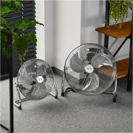 Teesa Vloerventilator 30 cm – Staand – 3 Snelheden – Verstelbare Kantelhoek – 50W – Metaal – TSA8057