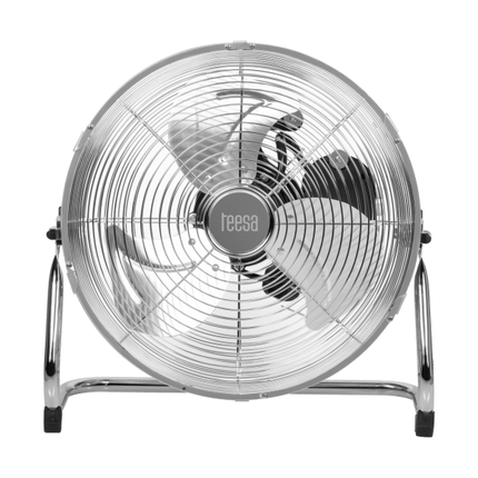Teesa Vloerventilator 30 cm – Staand – 3 Snelheden – Verstelbare Kantelhoek – 50W – Metaal – TSA8057