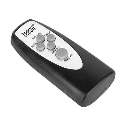 Teesa Staande Ventilator met Afstandsbediening – 16 Inch – Zwart – 3 Snelheden – 90° Oscillatie – Timer & Touchscreen