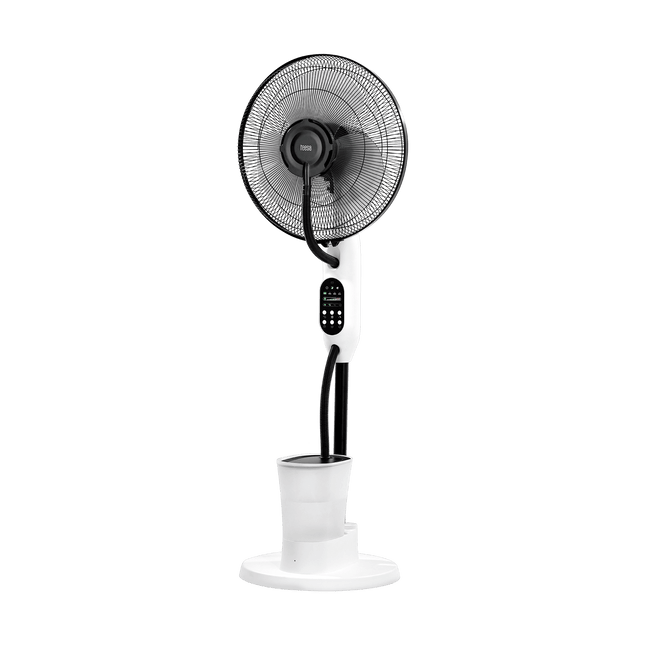 Teesa Staande Ventilator met Vernevelingsfunctie Wit – Mistventilator – 3 Snelheden – Afstandsbediening – 2,8 Liter Watertank