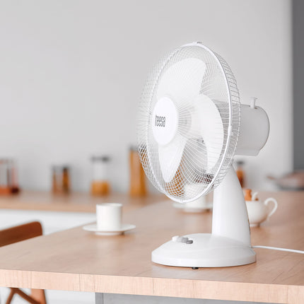 Teesa tafelventilator met 3 standen wit TSA8023