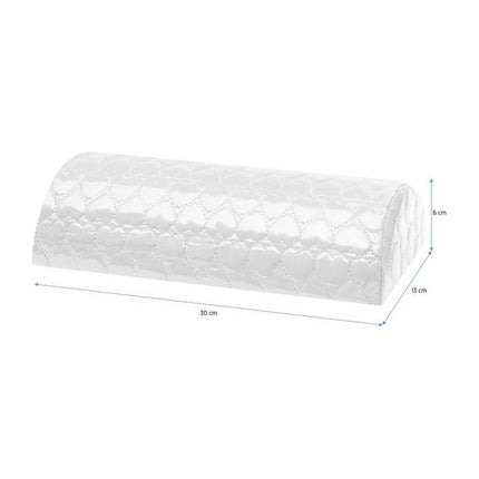Activeshop Manicure Kussen - Armsteun Nagelstyliste Handkussen - Manicure Tafel Kussen - Hartjesmotief Wit