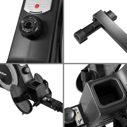 Rebel Active Magnetische Roeimachine Opvouwbaar - Fitness Roeitoestel - Thuis Roeimachine - Roeitrainer met Magnetisch Weerstandssysteem