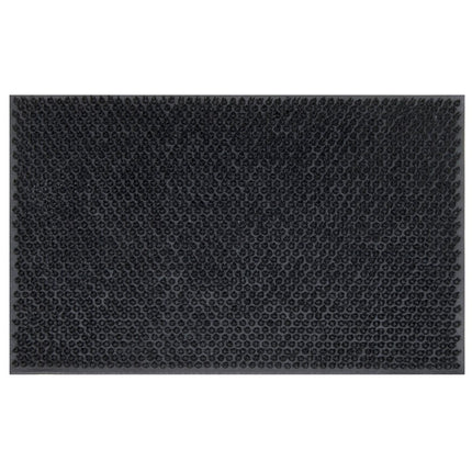 Tragar deurmat van volledig rubber met antislip 40 x 60 cm zwart