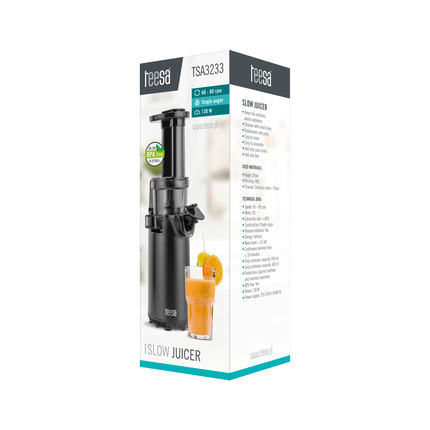 Teesa Compacte slowjuicer BPA-vrij roestvrijstaal TSA3233