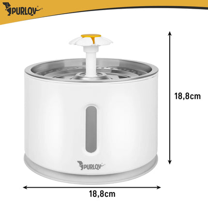 Drinkfontein Kat & Hond 2,4 Liter – Automatische Waterfontein met Filter & LED