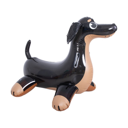 Sunclub Opblaasbare Hond Zwembad Float – Opblaasdier Zwembad Kinderen – Drijvend Waterspeelgoed Met Handgrepen – 107 cm