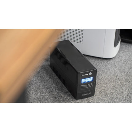 REBEL UPS 850VA – LCD – Noodstroomvoorziening voor PC, Router & Modem – USB – ViewPower