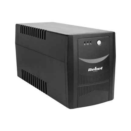 UPS Noodstroomvoorziening 1500VA / 900W – Offline UPS – 4 Stopcontacten – AVR – Zwart