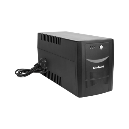 UPS Noodstroomvoorziening 1500VA / 900W – Offline UPS – 4 Stopcontacten – AVR – Zwart