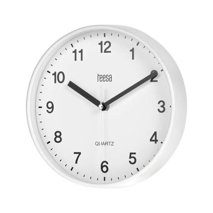 Teesa TSA0038 Analoge Wandklok 20 cm Wit