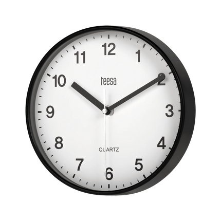 2de kansje Teesa TSA0038B Wandklok 20 cm zwart
