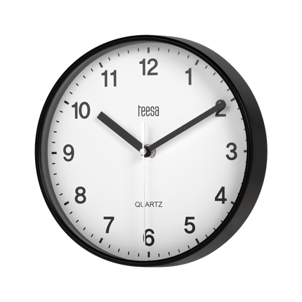 2de kansje Teesa TSA0038B Wandklok 20 cm zwart