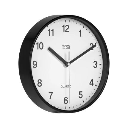 2de kansje Teesa TSA0038B Wandklok 20 cm zwart