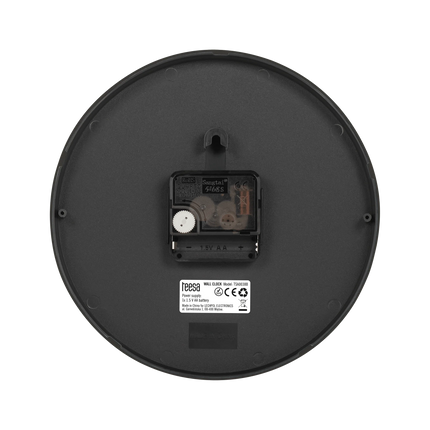 2de kansje Teesa TSA0038B Wandklok 20 cm zwart