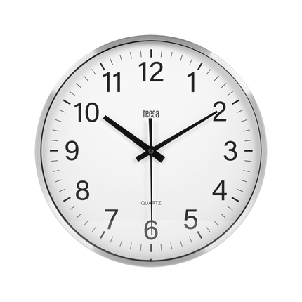 Teesa TSA0036 Wandklok 30 cm zilver