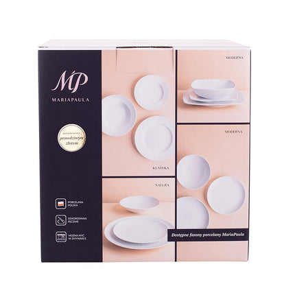 Mariapaula moderna premium 18 delige bordenset porselein met gouden rand