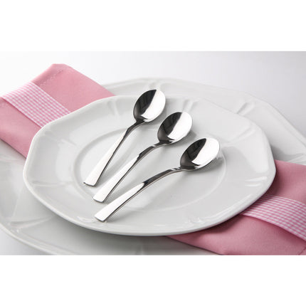 Altom design set van 6 rvs ovale koffie- of theelepels zilver