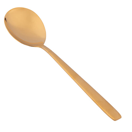 Altom design set van 2 rvs ovale salade bestek goud