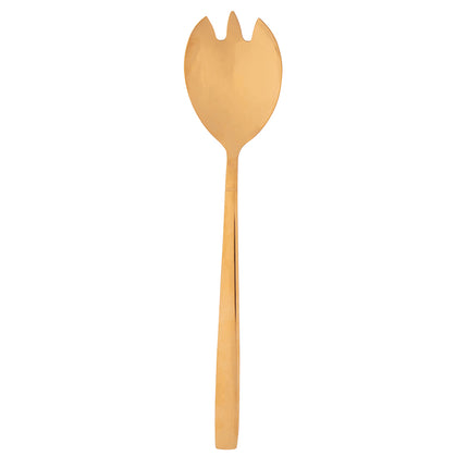 Altom design set van 2 rvs ovale salade bestek goud