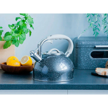 Altom Design Rock Classic fluitketel RVS antraciet / chrome / grijs 3 Liter - ook geschikt voor inductie
