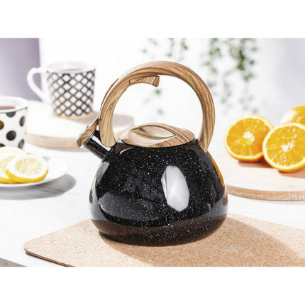 Altom Design Adam Limited Edition fluitketel RVS zwart gespikkeld / bruin 2.3 Liter - ook geschikt voor inductie