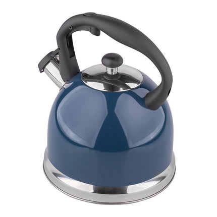 Altom Design Parker fluitketel RVS donkerblauw hoogglans 3 Liter - ook geschikt voor inductie