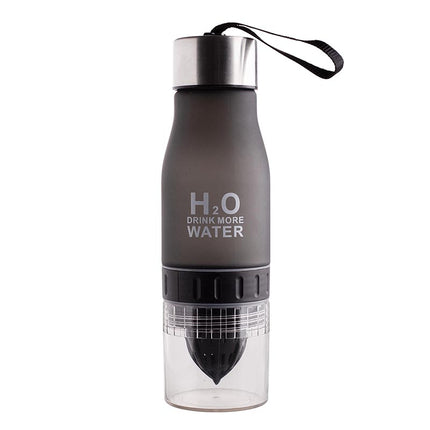 Altom Design waterfles met citruspers diffuser 650ml zwart