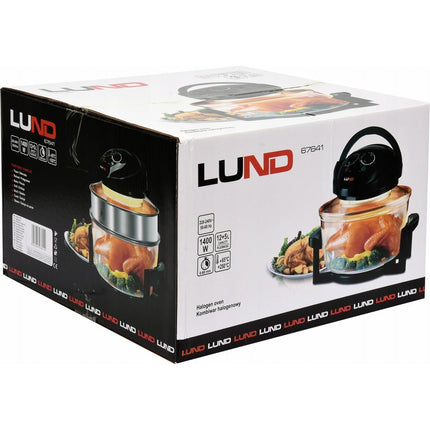 LUND Professional halogeen oven 1400W zwart