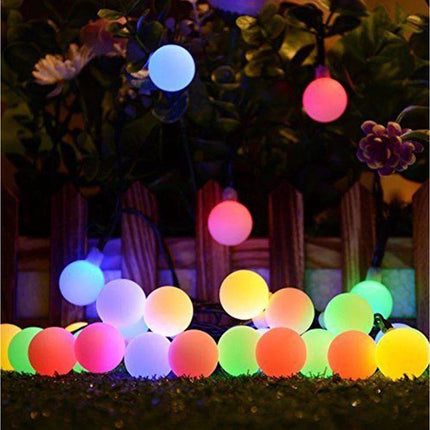 Tuinverlichting lichtslinger 6,7m op zonne-energie 50 LED - met 8 Standen - IP65 - solar - mulit-color