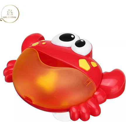 Bubble crab muzikale krab met muziekjes en zeepbellen voor in bad rood/geel