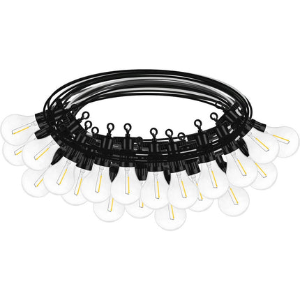 Lichtsnoer buiten 10 meter waterdicht E27 Fittingen incl. 20 LED Lampen - tuinverlichting - Lichtslinger voor binnen en buiten