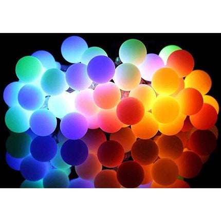 Tuinverlichting lichtslinger 6,7m op zonne-energie 50 LED - met 8 Standen - IP65 - solar - mulit-color