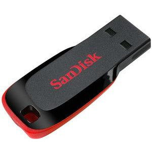 Sandisk USB stick FlashDrive Cruzer Blade 32GB Zwart/Rood