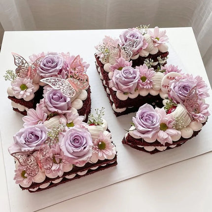 Cake topper decoratie vlinders - muur decoratie met plakkers 12 stuks rood VL-03