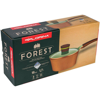 Florina Forest steelpan gegoten aluminium 18cm 1,7L koper / groen