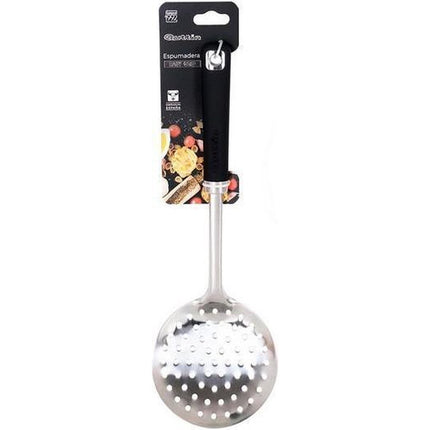 Quttin Easy Grip schuimspaan 32 cm RVS zwart